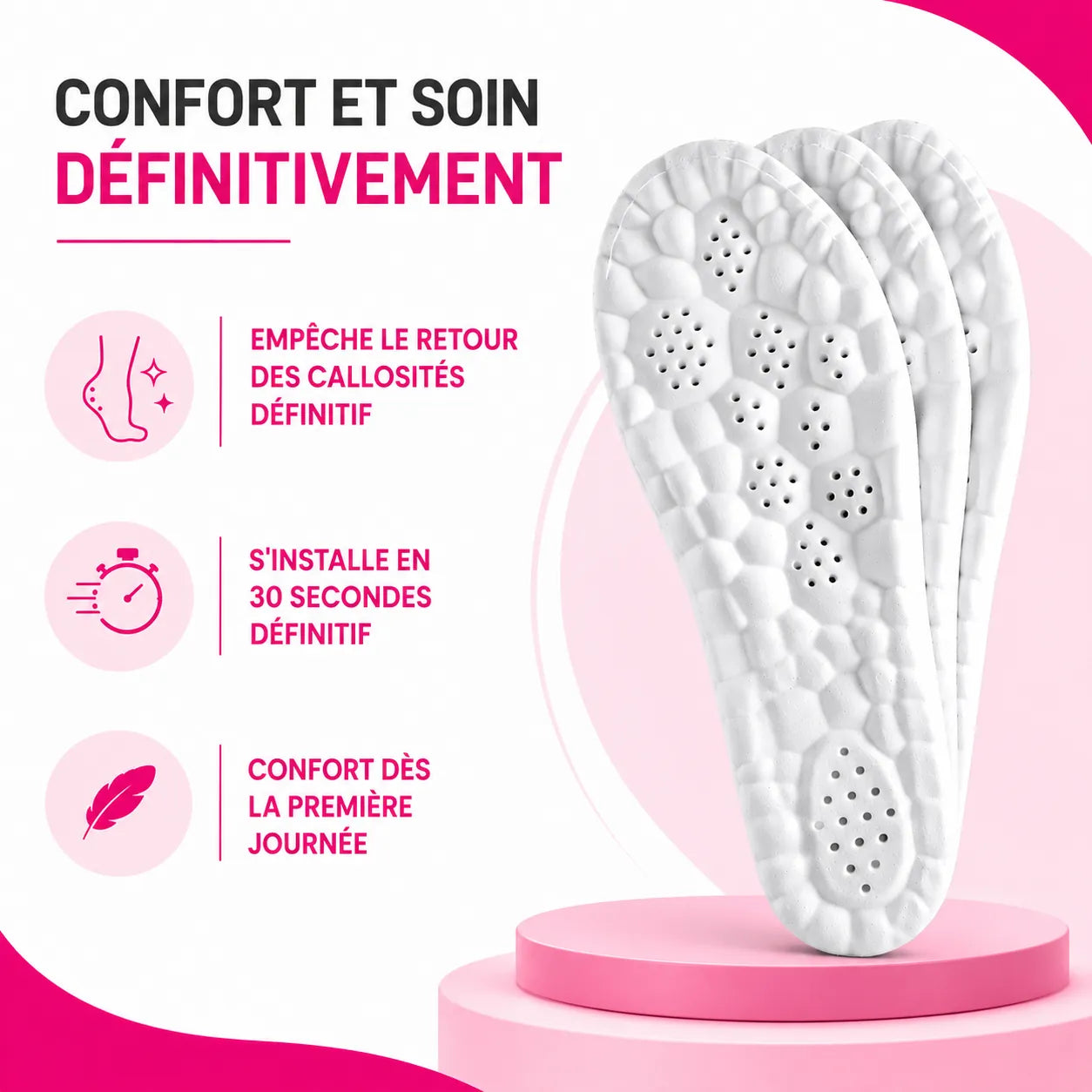 Semelles anti-callosités