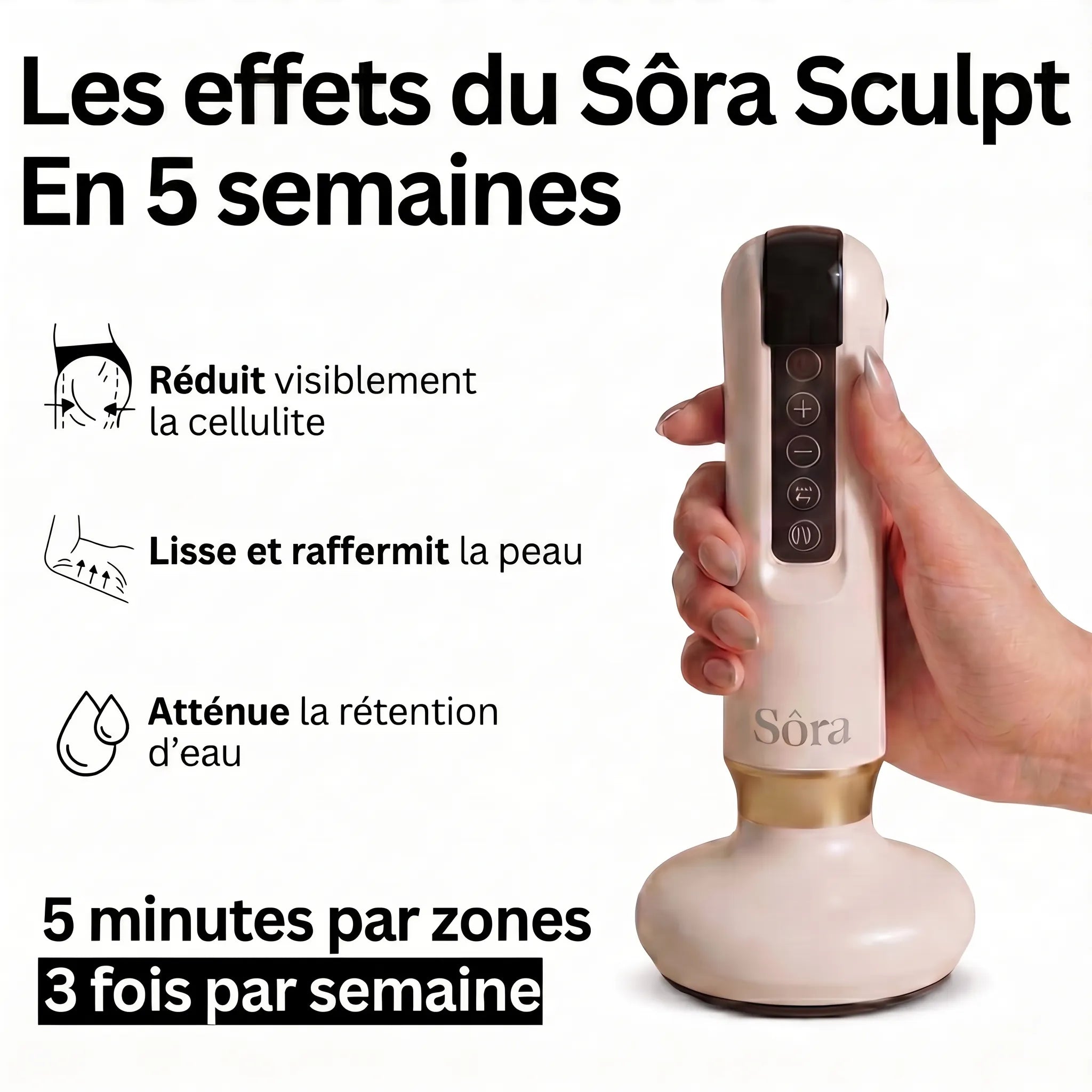 Sôra Sculpt – Masseur Drainant Anti-Cellulite